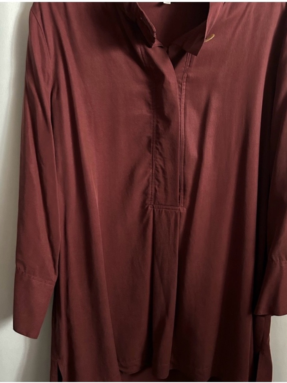 John Mark Burgundy Lightweight Shirt Jacket